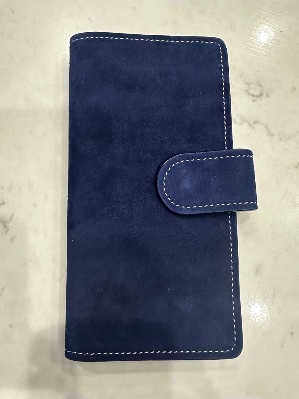 Navy Suede Hobonichi weeks  and weeks mega planner cover